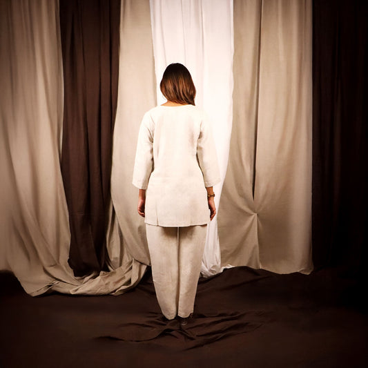 Natural Linen Co-ord Set