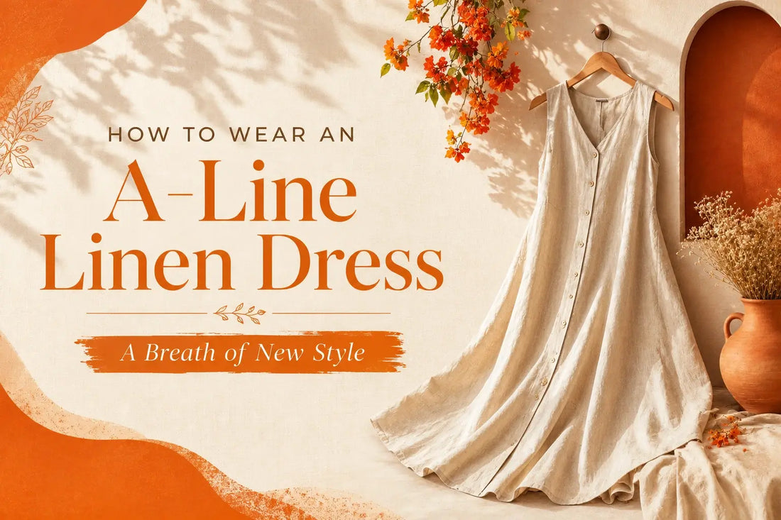 How to Wear an A-Line Linen Dress | A Breath of New Style
