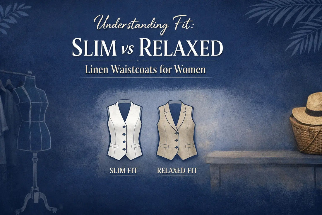 Understanding Fit: Slim vs Relaxed Linen Waistcoats for Women