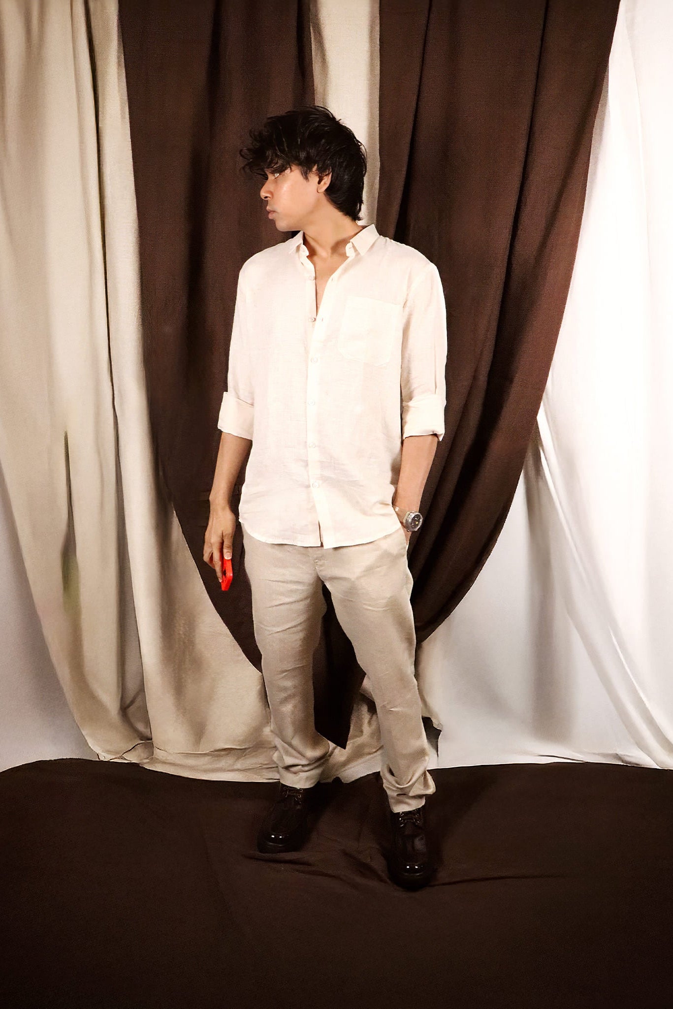 Pure Linen Shirt for Men