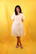 Butter Yellow Pure Linen Dress