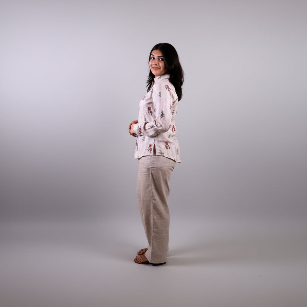 Floral Linen Shirt