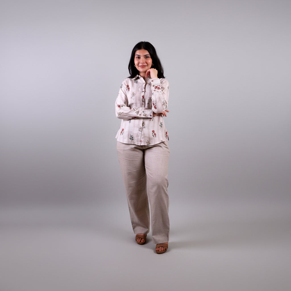 Floral Linen Shirt