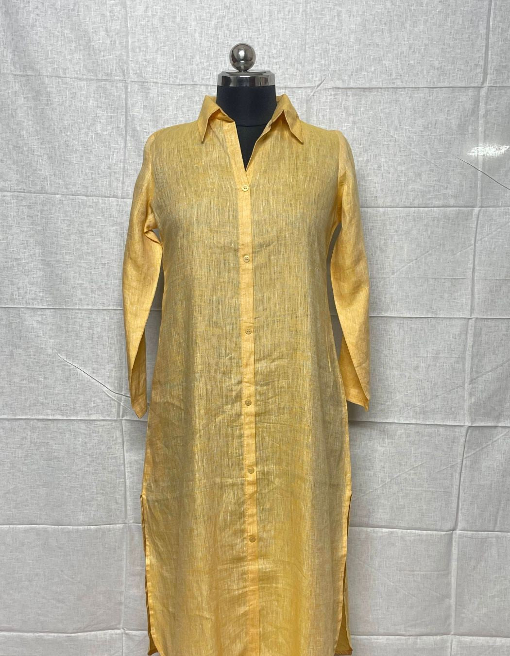 Yellow Shirt Dress