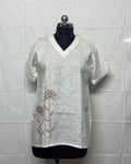 White Linen Top