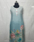 Lotus Breeze Linen Kurti
