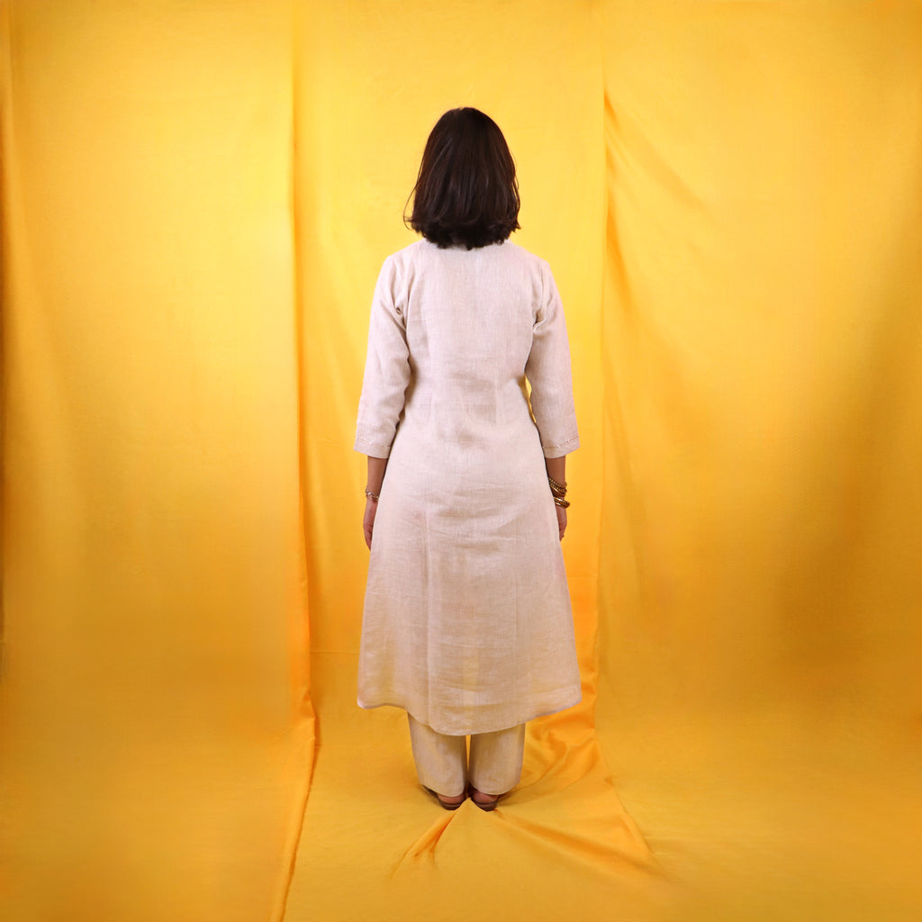 Natural A Line Kurti Set