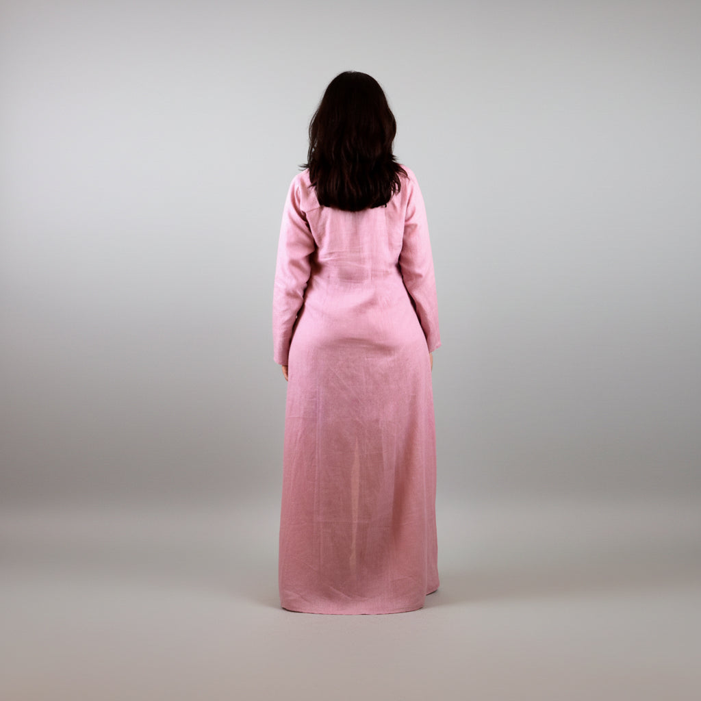 Rose Pink Floor Length Kurti Set