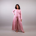 Rose Pink Floor Length Kurti Set