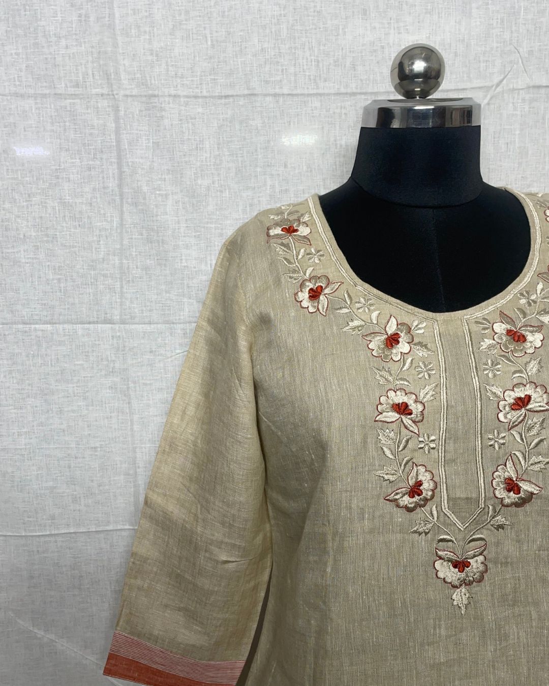 Sahara Bloom Linen Kurti