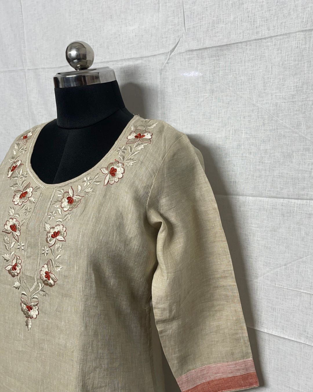 Sahara Bloom Linen Kurti