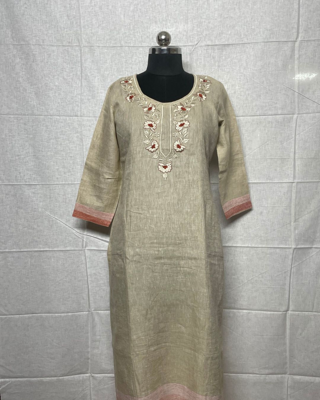 Sahara Bloom Linen Kurti