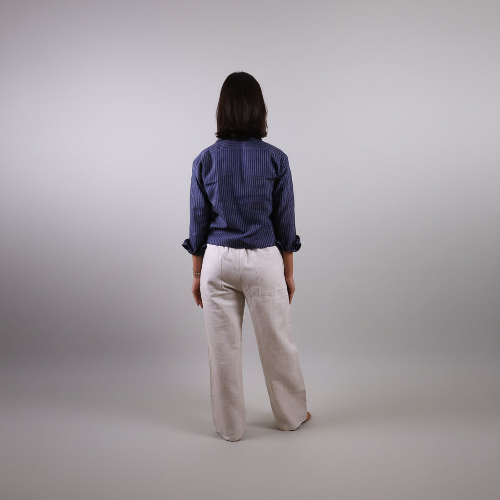 Stone Beige Linen Pants
