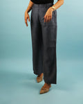 Unisex Pure Linen Pants in Grey