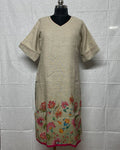 Wildflower Natural Linen Kurti